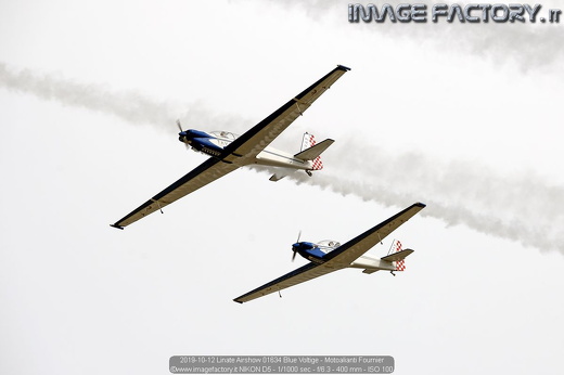 2019-10-12 Linate Airshow 01634 Blue Voltige - Motoalianti Fournier